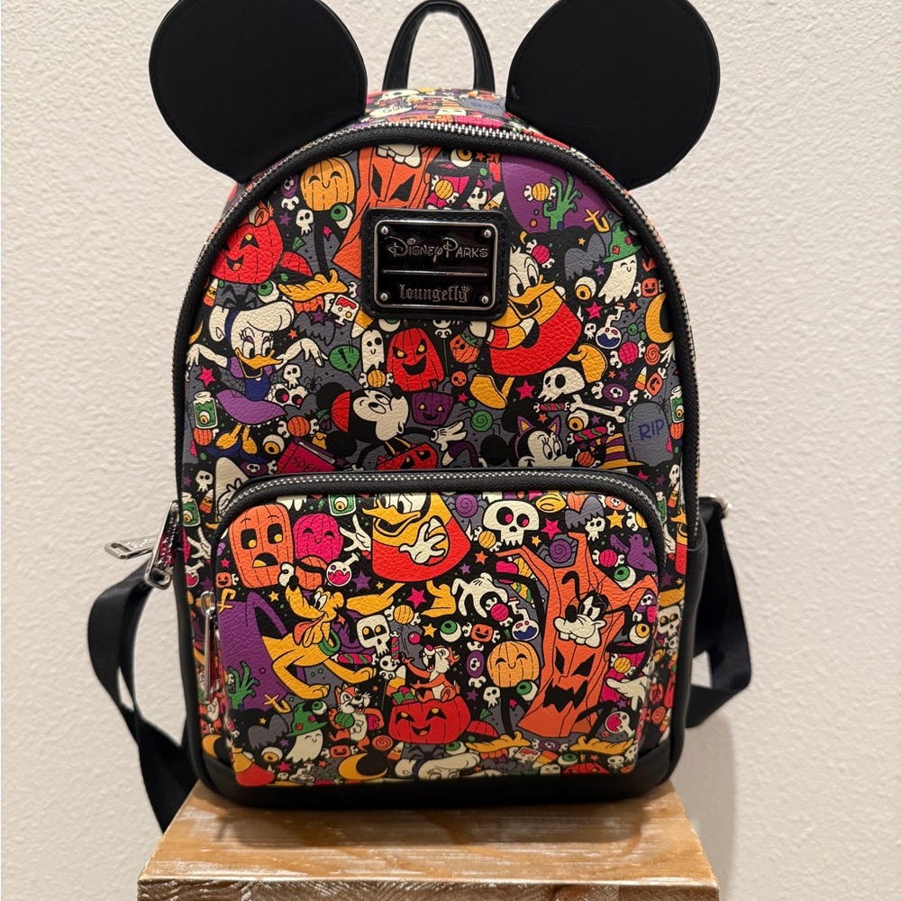 Disney Parks 2022 Halloween Mickey & Friends Scary Loungefly Backpack